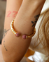 Selene cuff bracelet worn on wrist