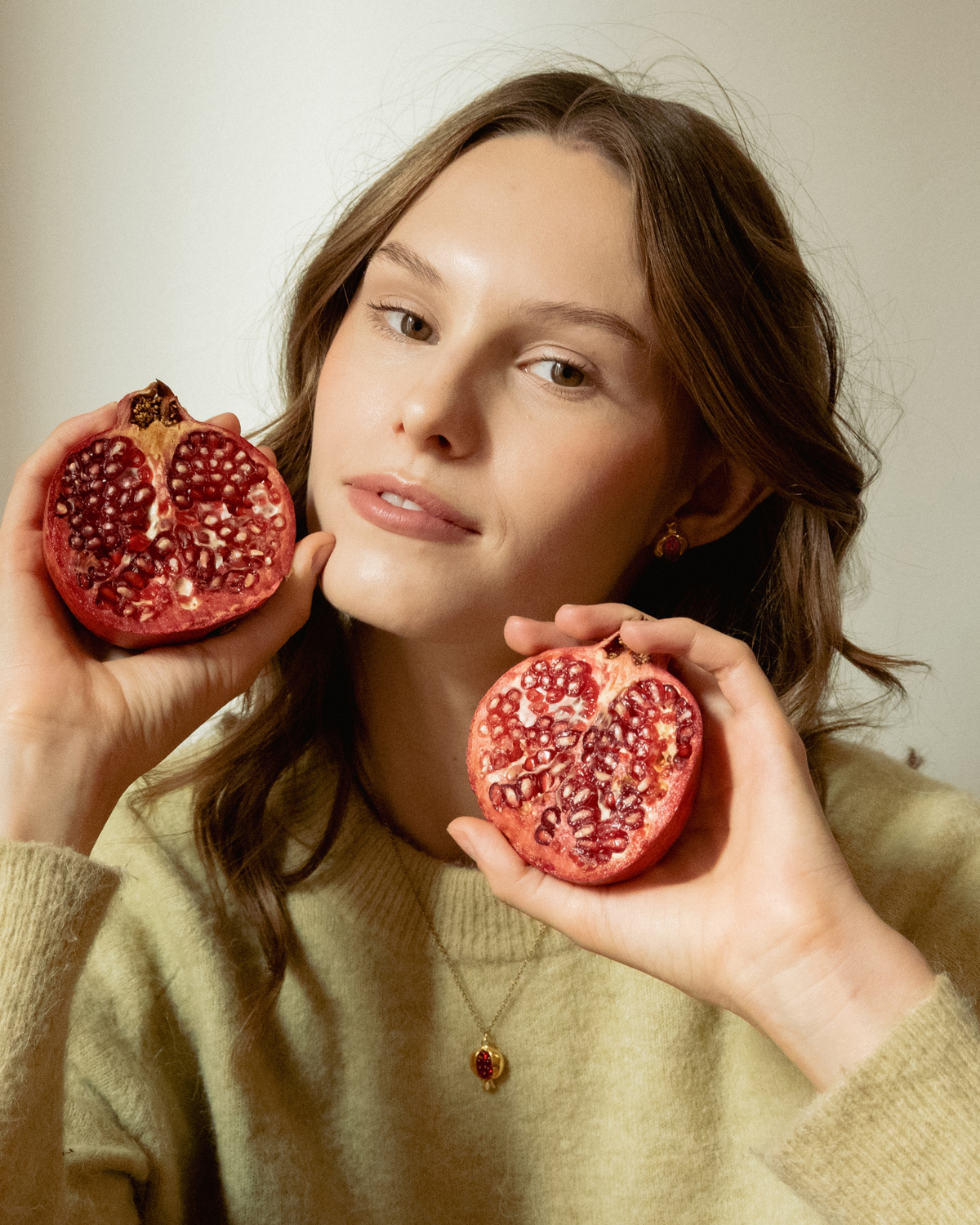 Pomegranate Pendant Necklace