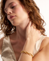 Timeless chunky gold bracelet lookbook