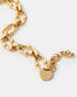 Bold gold chain bracelet close-up