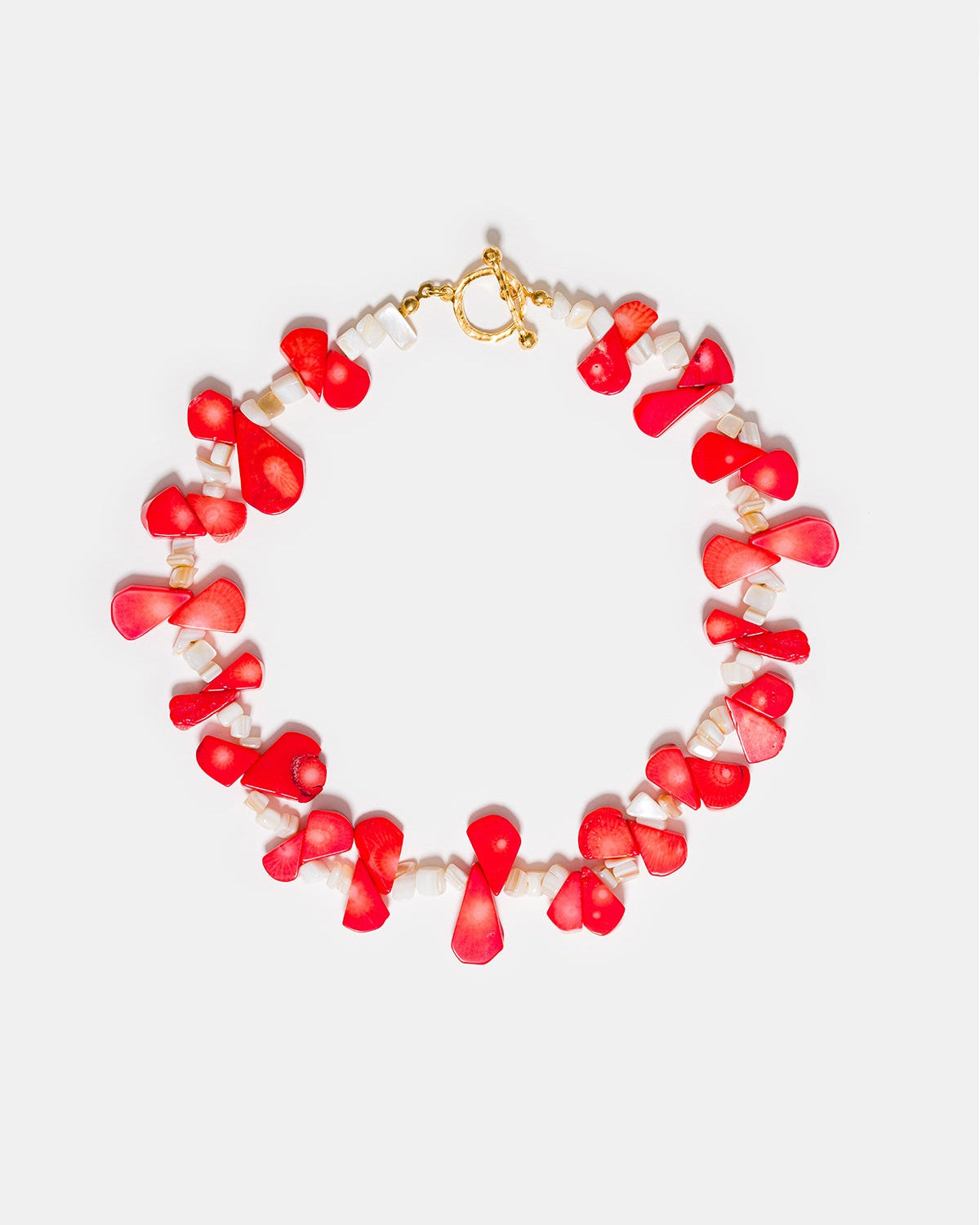 Chrysoprase necklace with red glass chili pepper charm