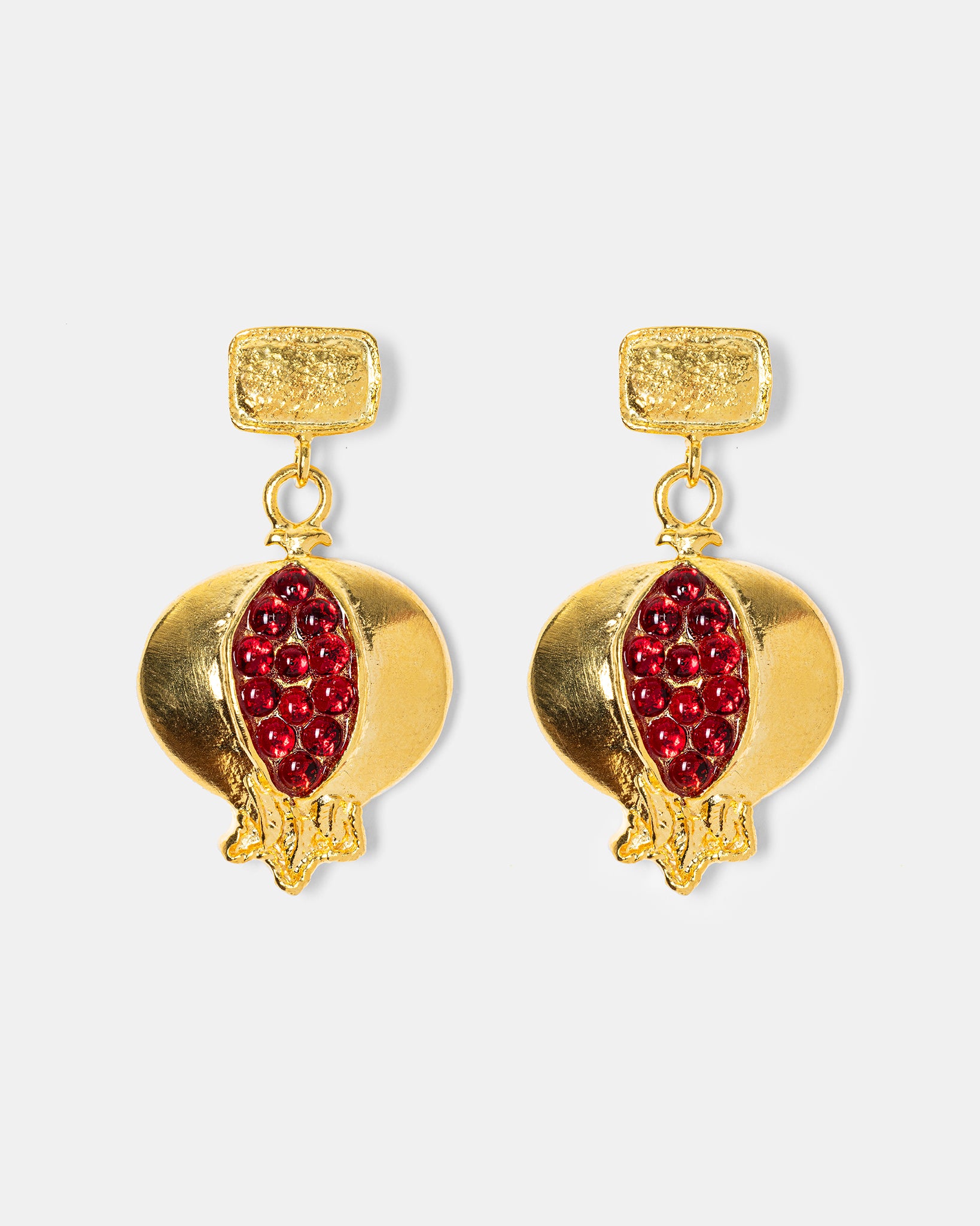 Pomegranate Drop Earrings