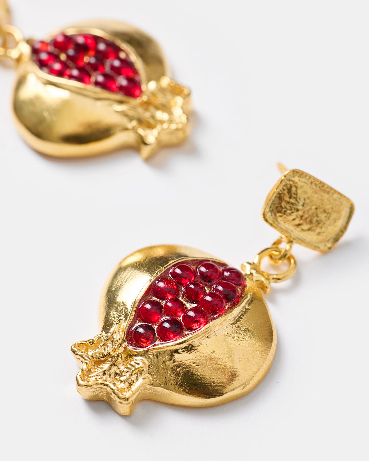 Pomegranate Drop Earrings