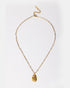 Full-length gold talisman pendant necklace
