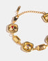 Statement medallion bracelet close-up