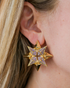 Pavé starburst earrings detail