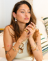 Luxury baroque pearl earrings portrait
