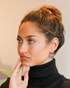 Chic Cat’s Eye earrings styling