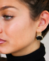Minimal Cat’s Eye earrings styling