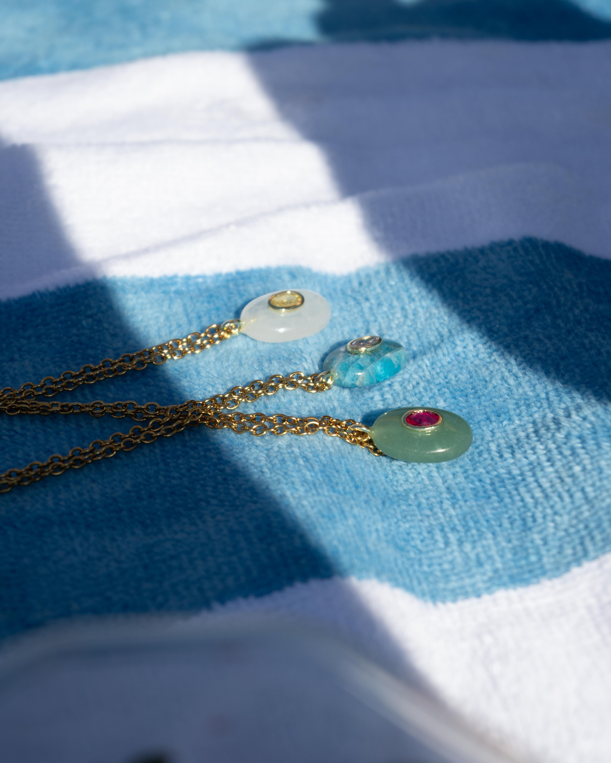 Mare Apatite Oval Pendant Necklace